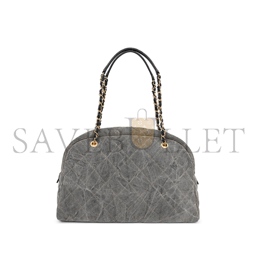 Ch*el master 24a small denim bowling bag as4905 (33*21*14.5cm)